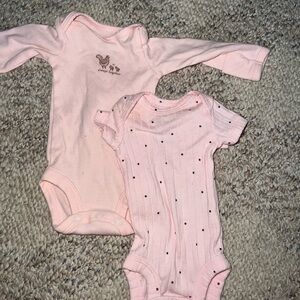 Carter's Light Pink Baby Bodysuit Set